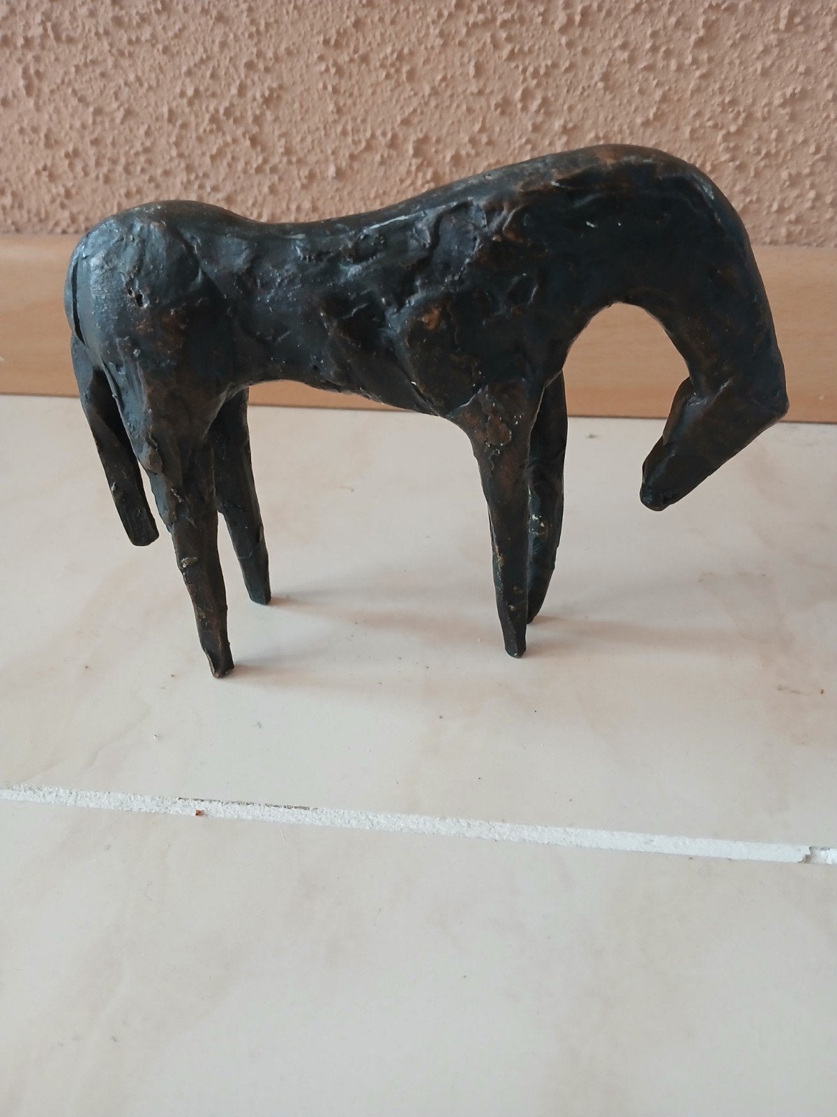 Zeer zwaar bronzen paardje, Antiek en Kunst, Antiek | Koper en Brons, Ophalen of Verzenden