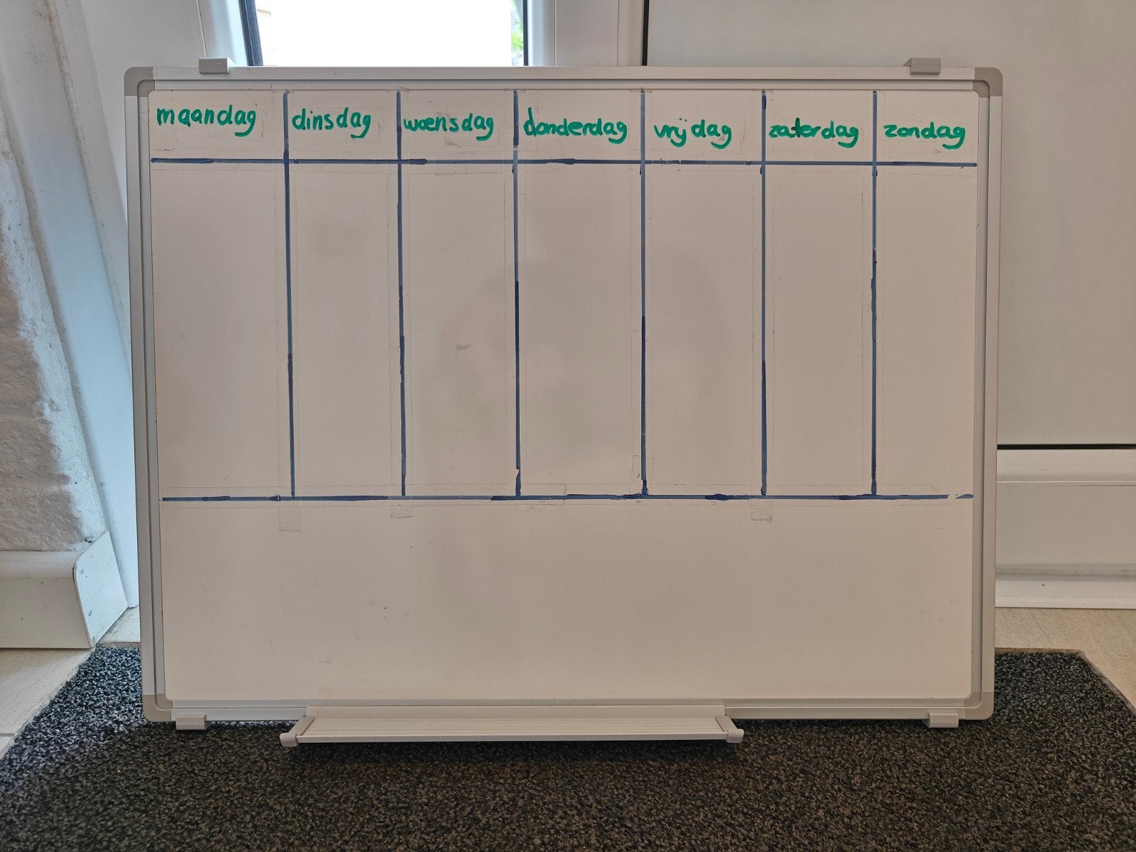 whiteboard zware kwaliteit 62x47cm, Ophalen, Zo goed als nieuw, Whiteboard