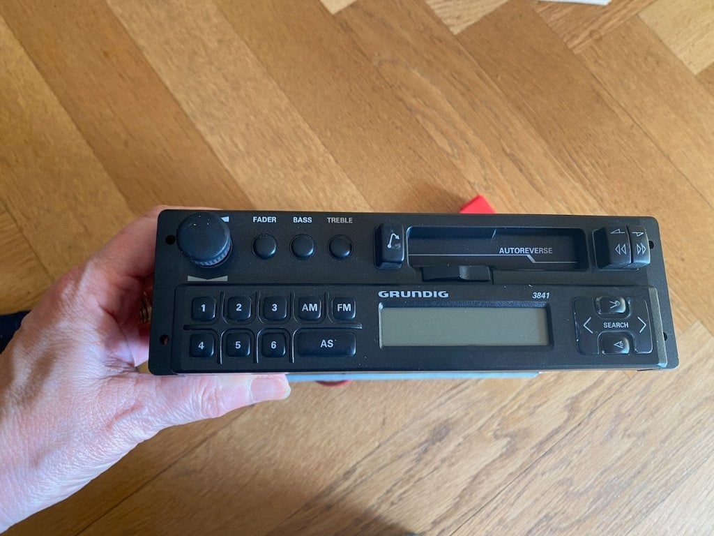 Vintage Grundig WKC 3841 Cassette Autoradio, Ophalen of Verzenden, Gebruikt
