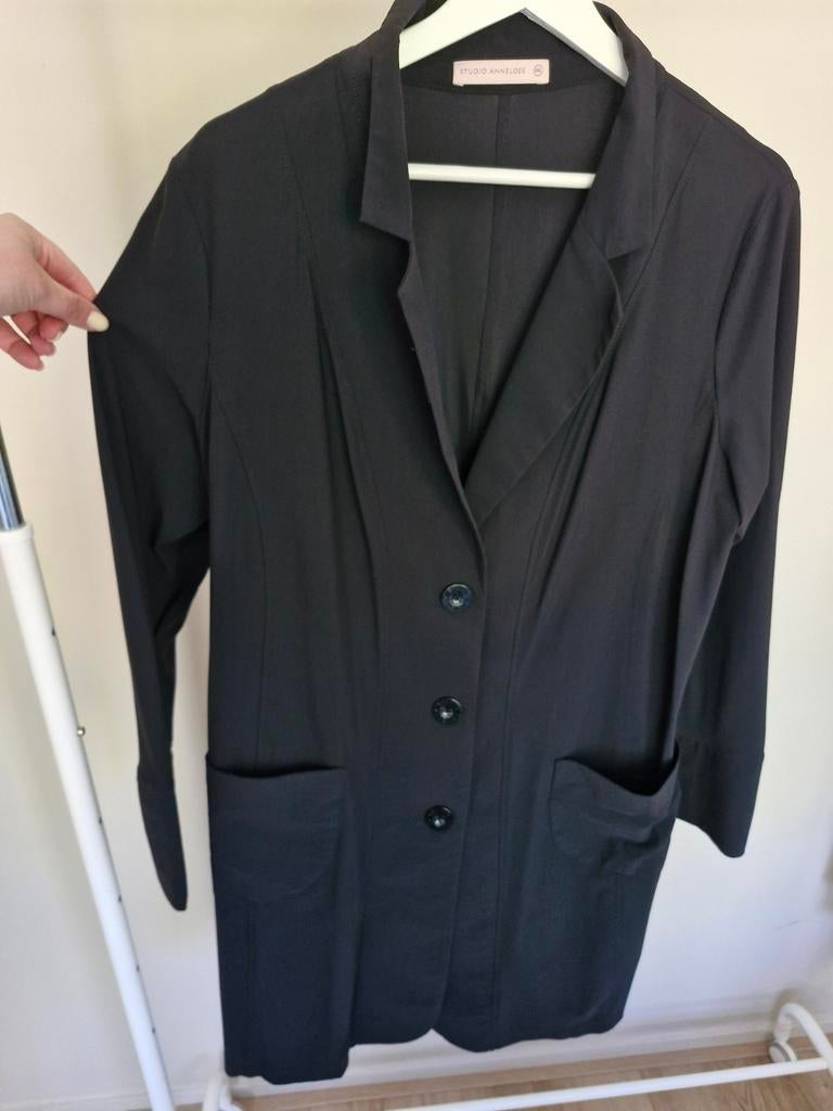 STUDIO ANNELOES ZWARTE BLAZER, Studio Anneloes, Zwart, Maat 46/48 (XL) of groter, Ophalen of Verzenden