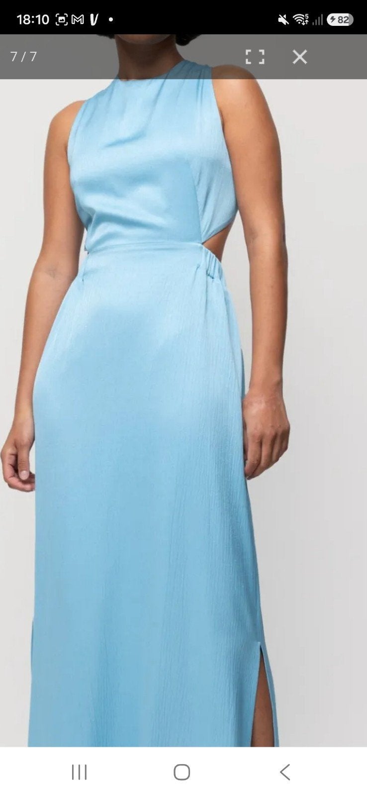 Prachtige Vanilia Miami blauwe jurk maat 44, Blauw, Vanilia, Maat 42/44 (L), Ophalen of Verzenden