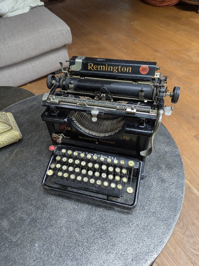 Remington typemachine, Ophalen, Gebruikt