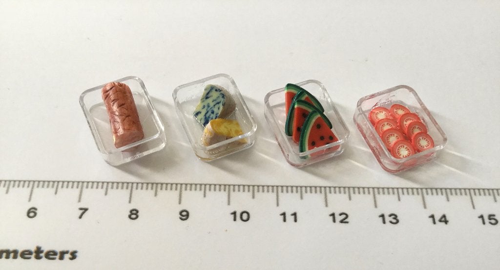 Poppenhuis miniaturen koelkast bakjes 44, Verzamelen, Poppenhuizen en Toebehoren, Ophalen of Verzenden, Nieuw, Poppenhuis