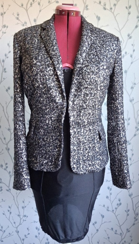 SUPERTRASH Pailletten-Jasje/ Blazer maat 40, Kleding | Dames, Maat 38/40 (M), Overige typen, Supertrash, Zwart