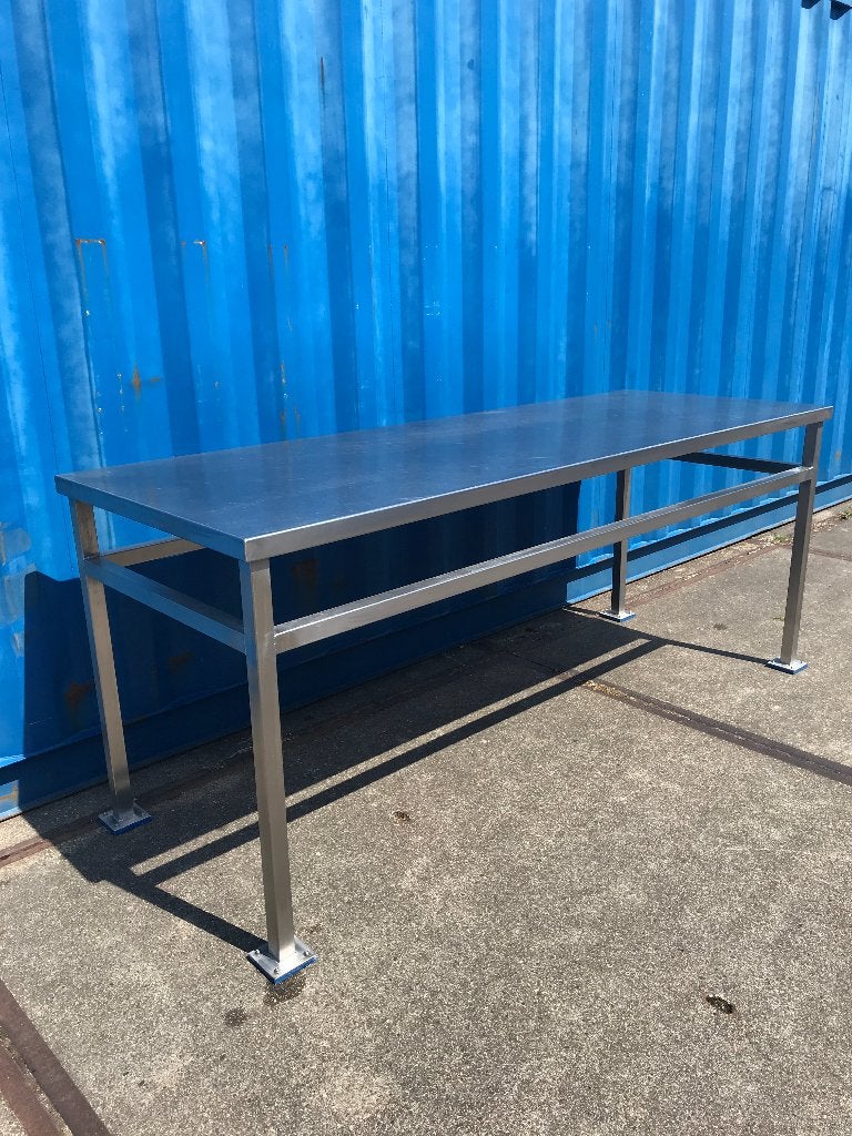 ==VERKOCHT == RVS solide gelaste Werktafel, Ophalen, Gebruikt