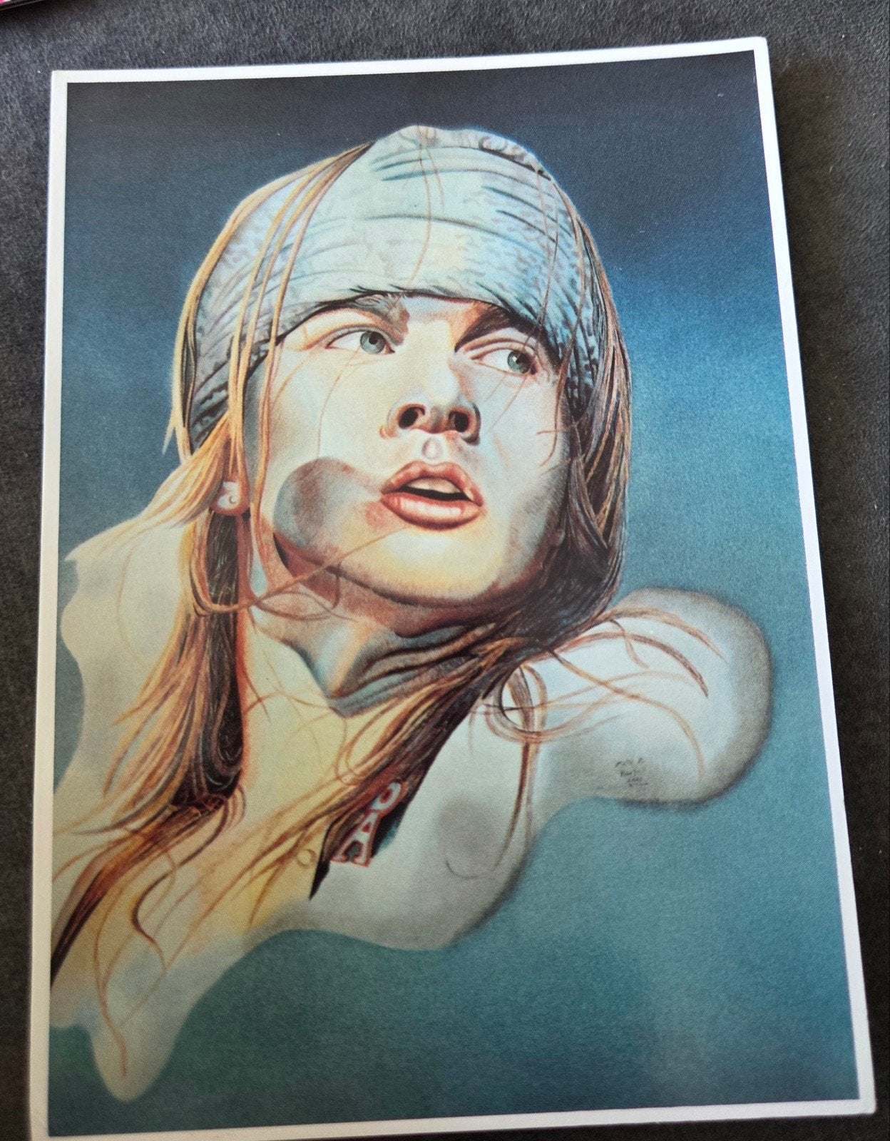 Axl Rose Guns N' Roses Kunstkaart - Matto H. Barfuß, Verzenden, 1980 tot heden, Ongelopen, Sterren en Beroemdheden