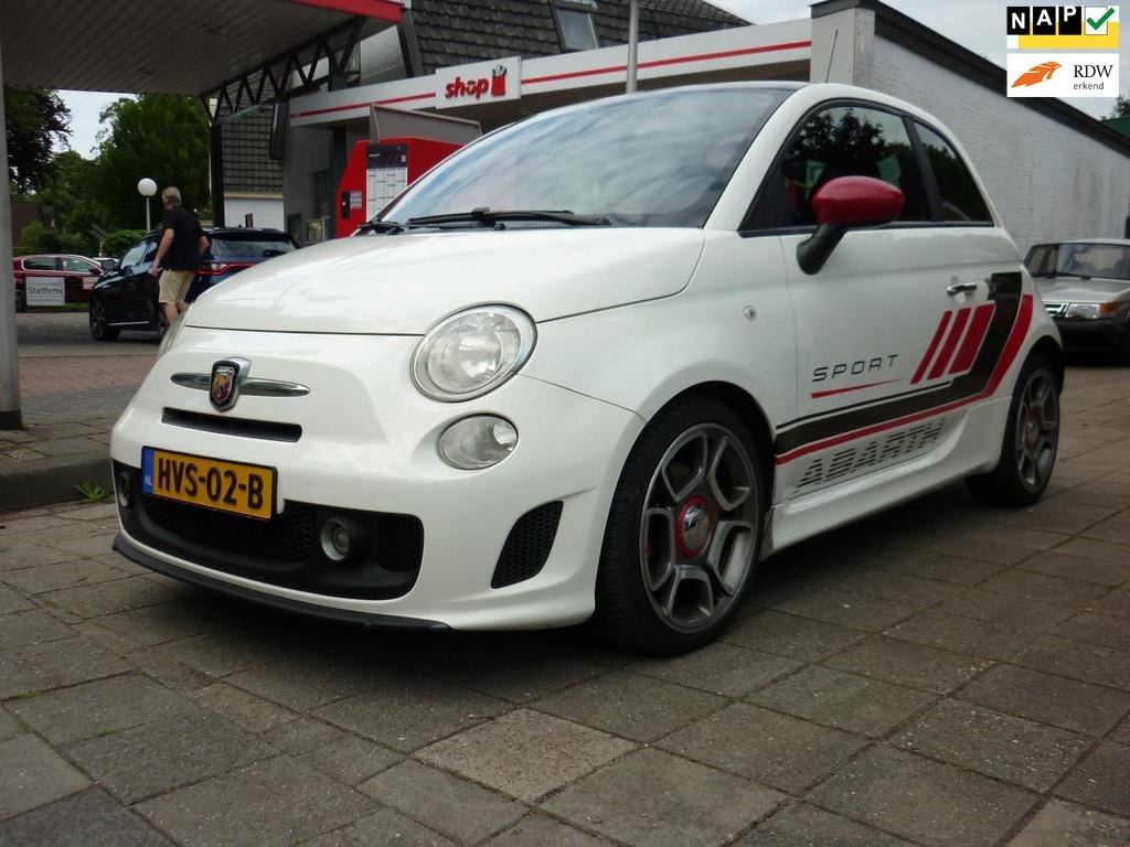 Fiat 500 1.4-16V Abarth 175hp,panoramadak,navi., Auto's, Fiat, Voorwielaandrijving, Euro 5, Gebruikt, Zwart