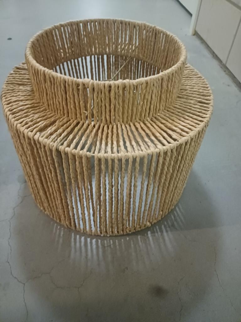 Rotan lampenkap - Natuurlijke look, Huis en Inrichting, Lampen | Lampenkappen, 25 tot 50 cm, Bohemian, Natuurlijk, Scandinavisch