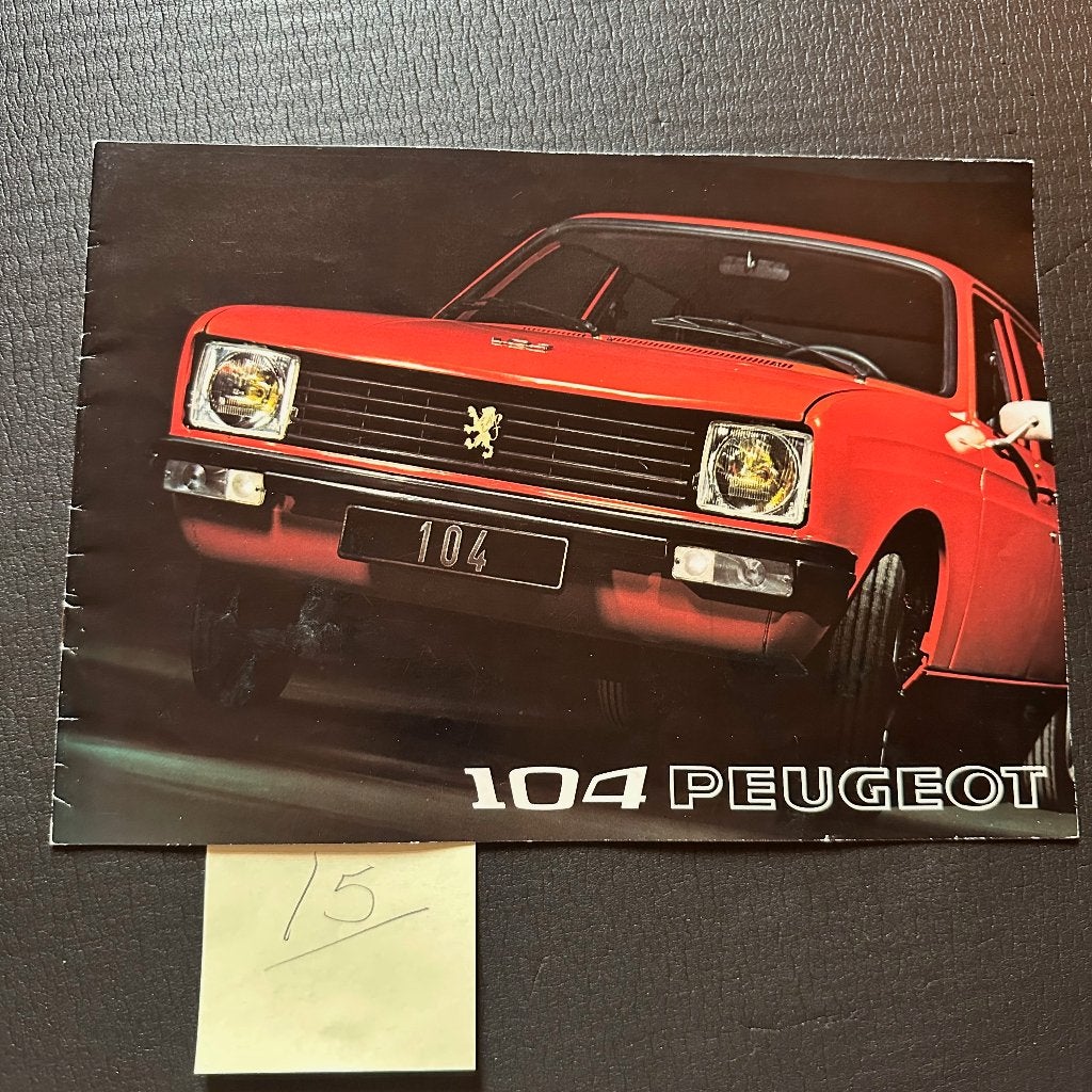 #15) PEUGEOT 104 - 1973, Verzenden, Gelezen, Peugeot