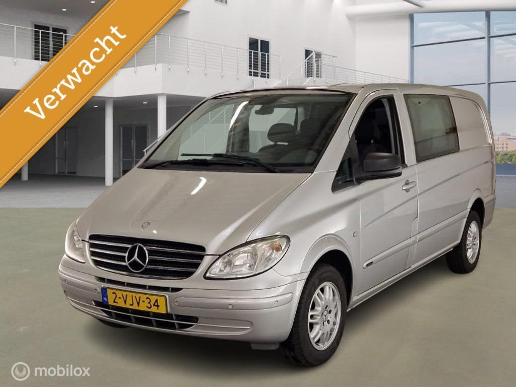 Mercedes Vito Bestel 115 CDI 320 Lang DC luxe MARGE/NAP/DUBB, Auto's, Bestelauto's, Bedrijf, Te koop, ABS, Airconditioning, Alarm