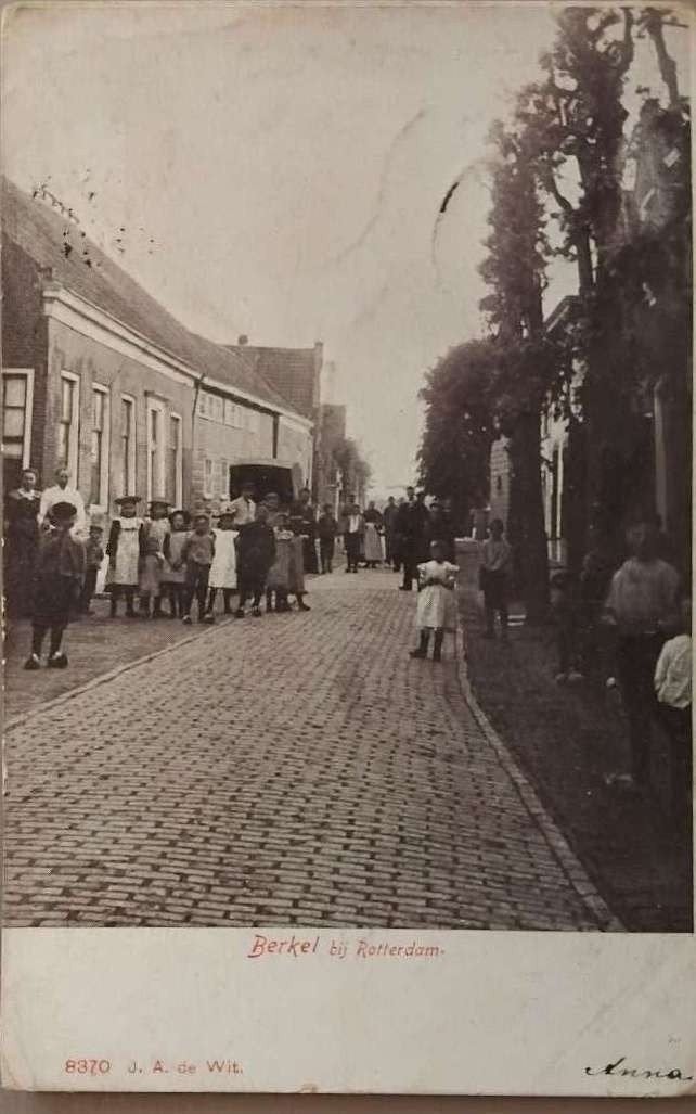 Berkel bij Rotterdam (Zuid-Holland) – J.A. de Wit c. 1905, Verzenden, Voor 1920, Gelopen, Zuid-Holland