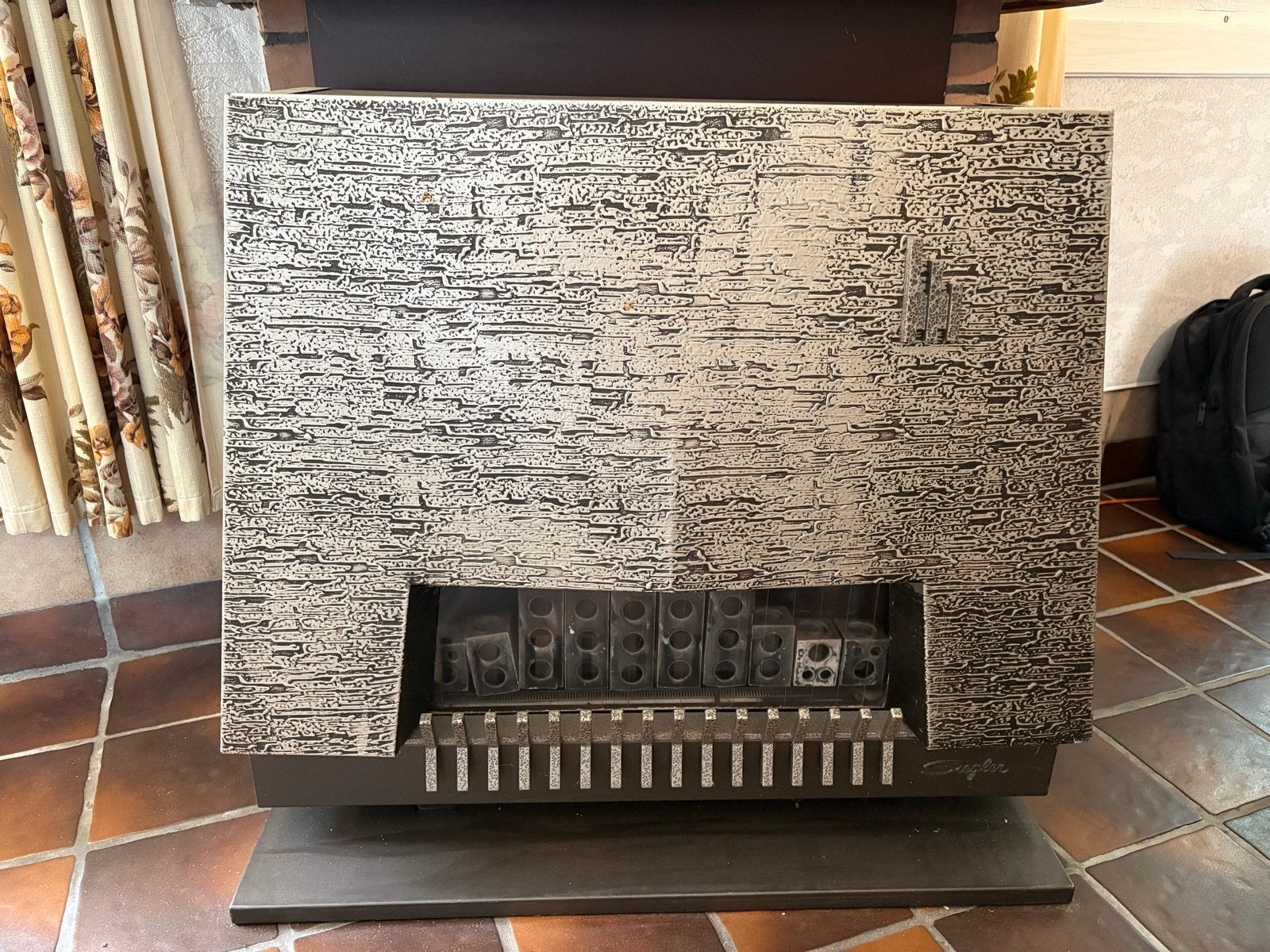 Vintage Siegler Gaskachel - 90x82x38 cm, Ophalen, Gebruikt, Gas, Vrijstaand