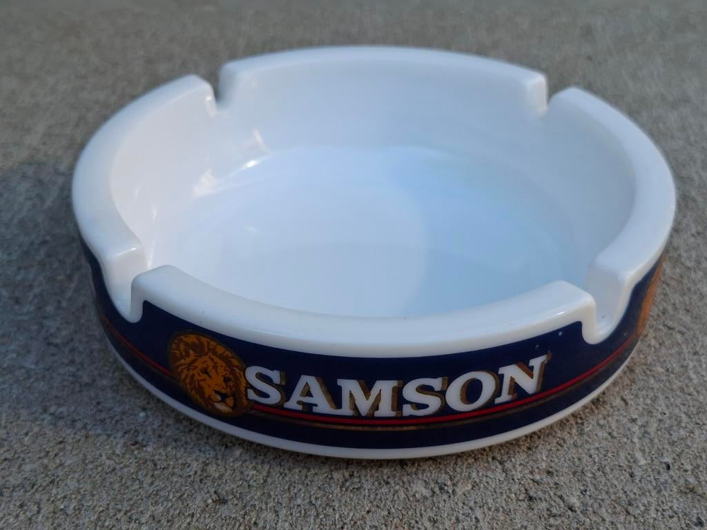 VINTAGE "SAMSON" ASBAK met het bekende logo LEEUW, jaren 70, Ophalen of Verzenden