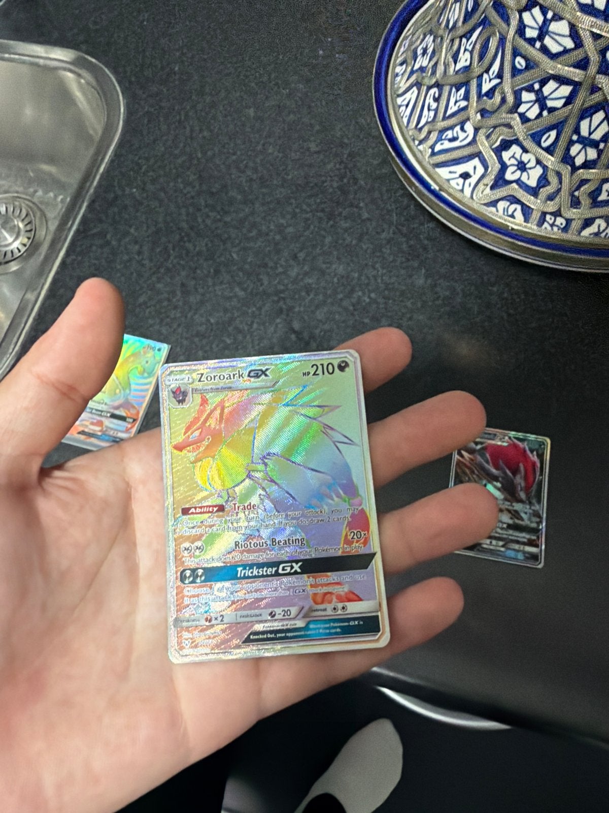 Zoroark GX Rainbow Rare Pokémon Kaart, Hobby en Vrije tijd, Verzamelkaartspellen | Pokémon, Ophalen of Verzenden, Zo goed als nieuw