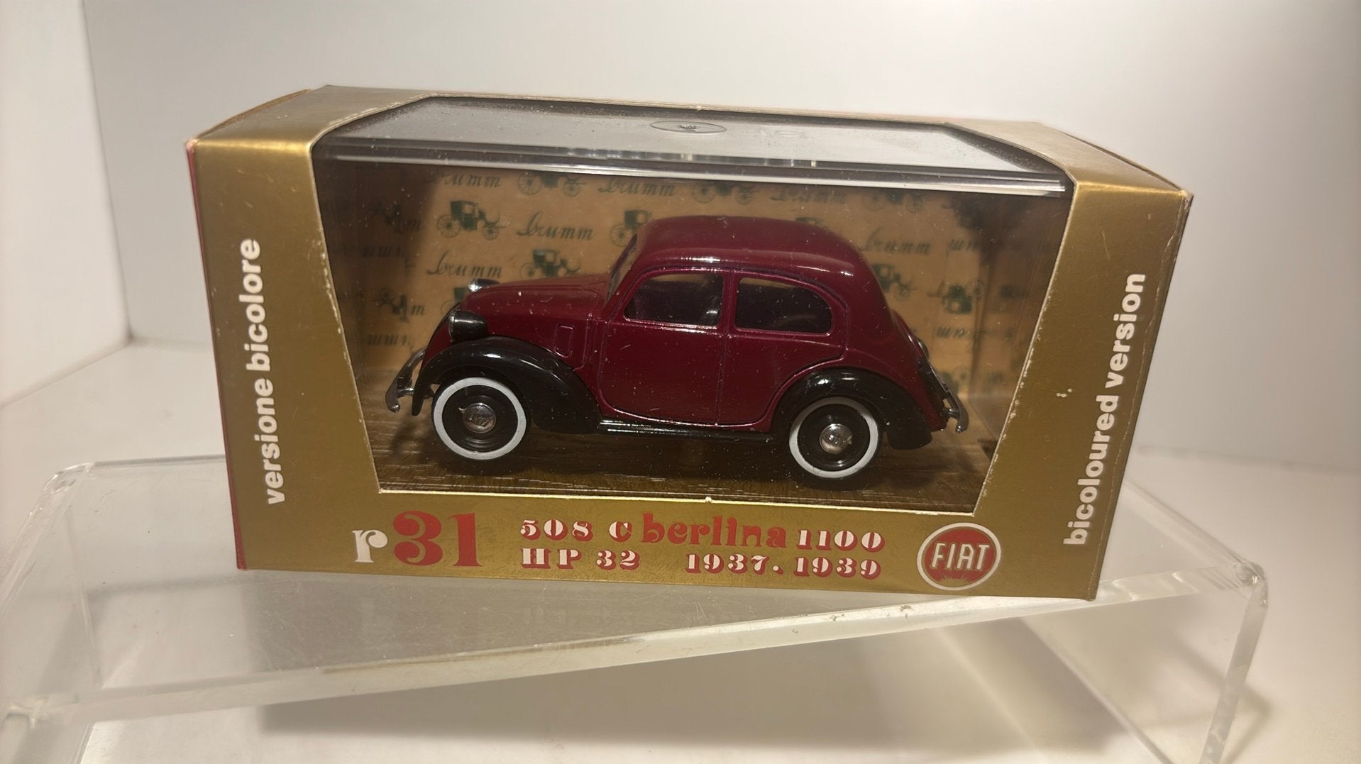 Fiat 508 c berlina 1100 brumm 1.43, Hobby en Vrije tijd, Modelauto's | 1:43, Overige merken, Auto, Ophalen of Verzenden, A