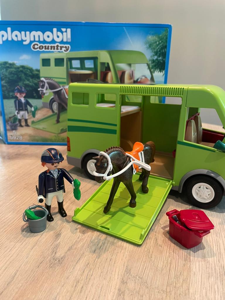 Playmobiel Country 6928 paardentrailer, Kinderen en Baby's, Speelgoed | Playmobil, Ophalen of Verzenden, Zo goed als nieuw, Complete set