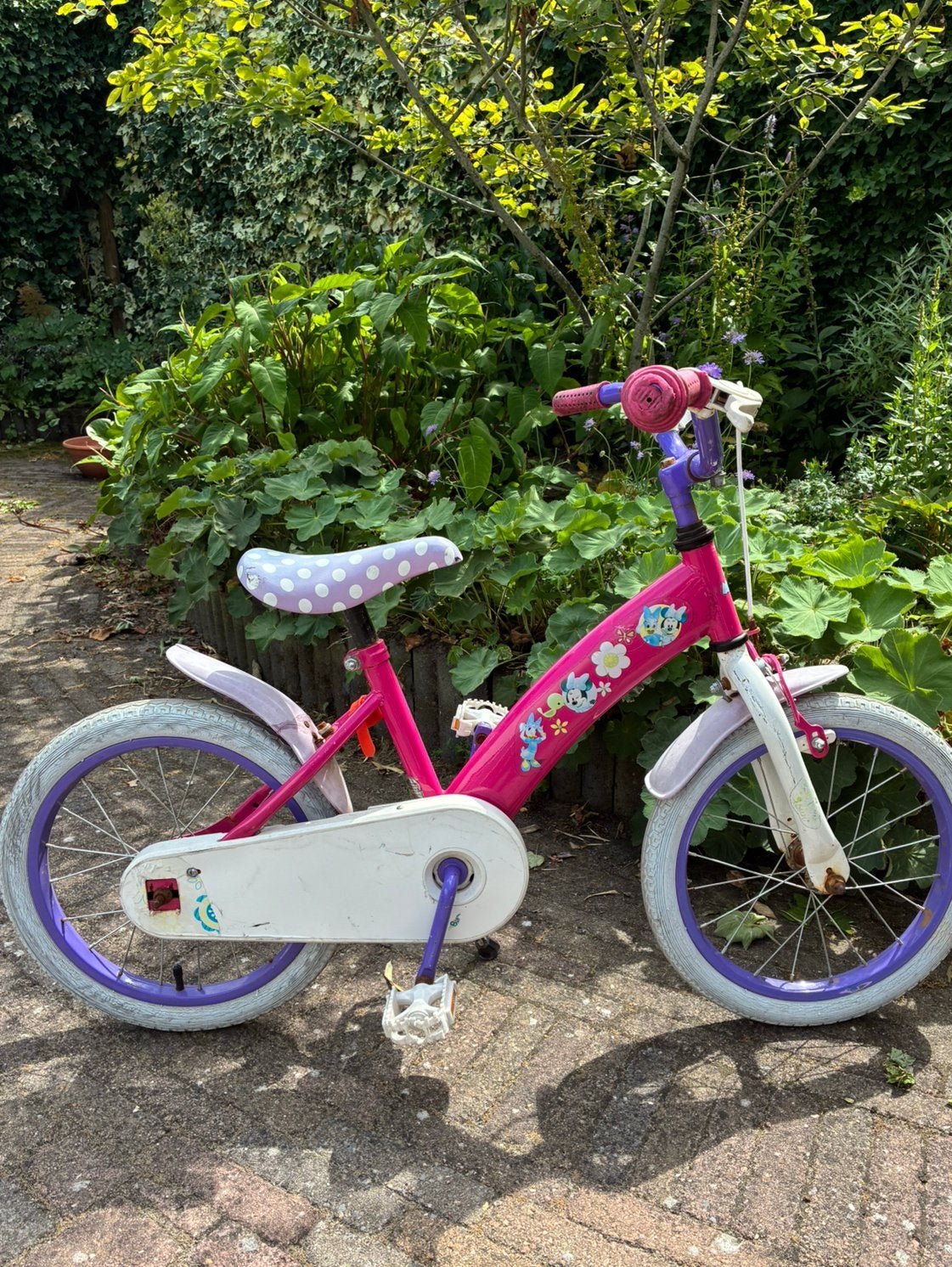 Meisjesfiets Disney 16 inch, Ophalen, Zo goed als nieuw, 26 inch of meer