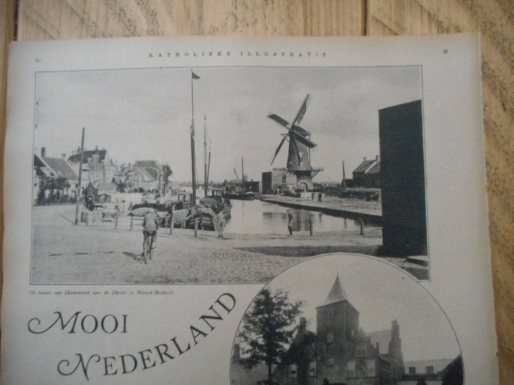 Dinteloord. Molen. 1930., Ophalen of Verzenden, 1920 tot 1940, Nederland, Knipsel(s)