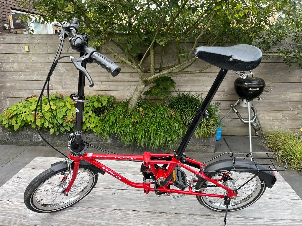 Batavus 16 inch easy travel vouwfiets, Fietsen en Brommers, Fietsen | Vouwfietsen, Ophalen, Gebruikt, Velgrem, 16 tot 18 inch