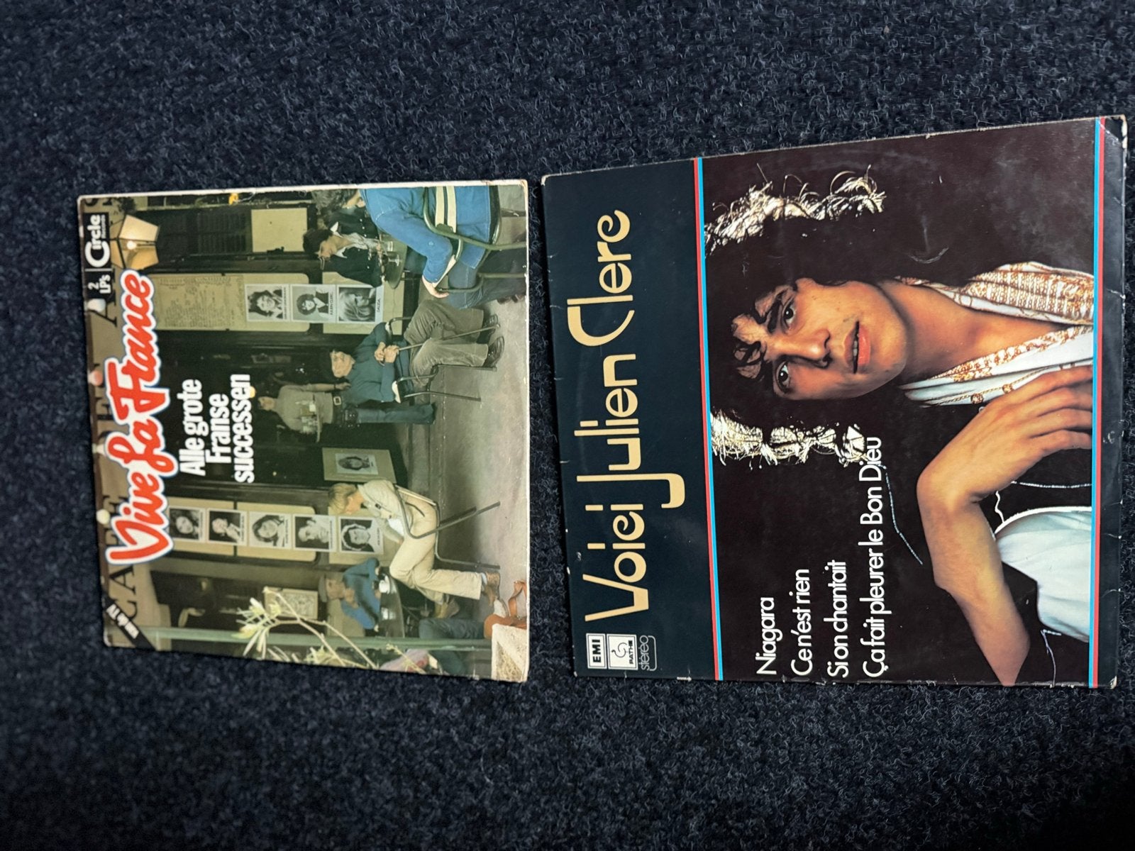 2 Franse elpees Vive la France & Voici Julien Clerc, Cd's en Dvd's, Vinyl | Verzamelalbums, Ophalen of Verzenden, Gebruikt, Overige formaten