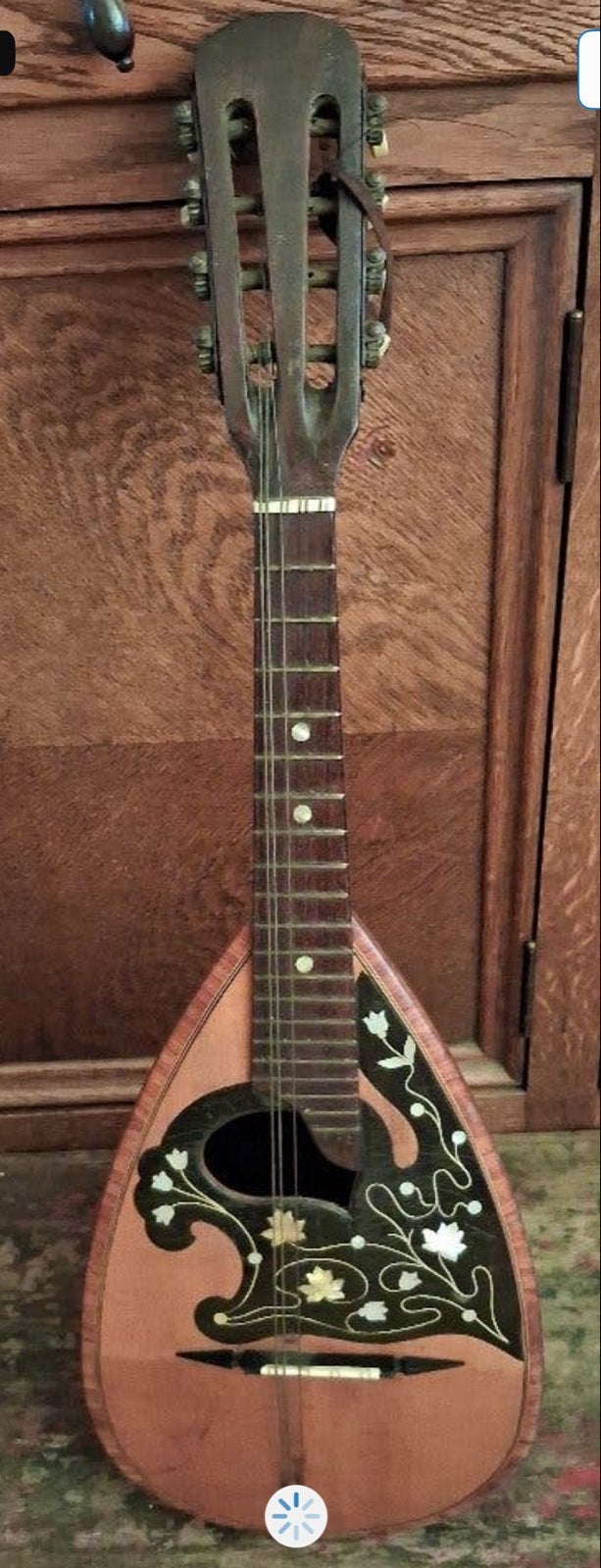 Mandoline met prachtig ingelegd design, Ophalen of Verzenden, Gebruikt