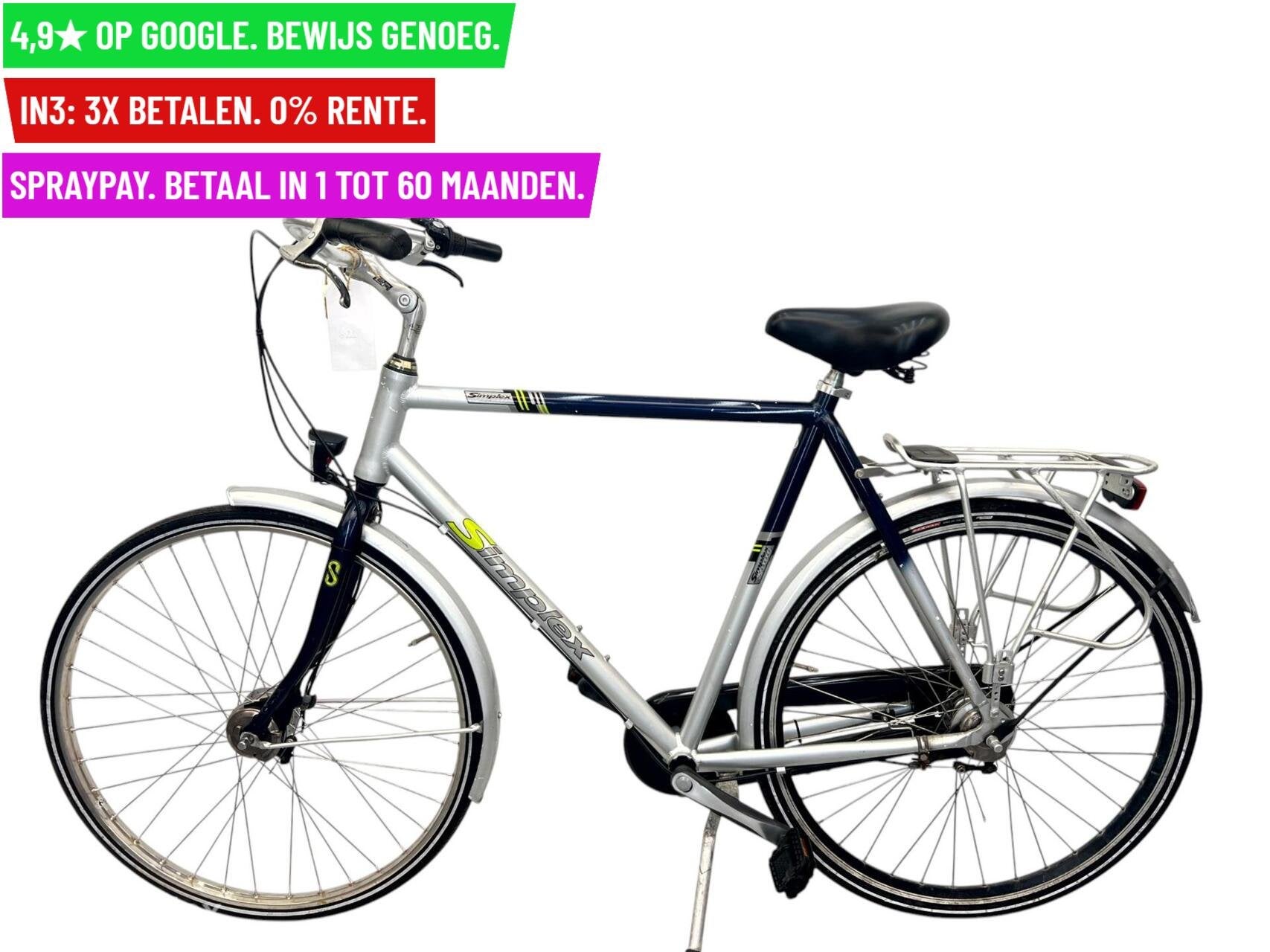 Herenfiets Simplex 2000 28"/51cm/3ver - Garantie/Levering, Fietsen en Brommers, Fietsen | Heren | Herenfietsen, Overige merken