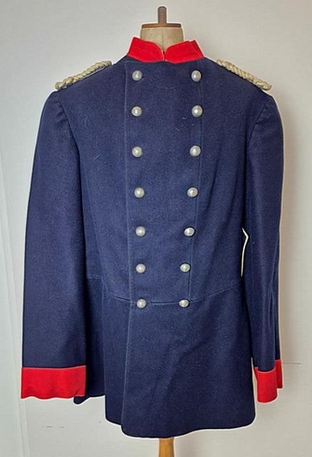 Nederlands, Schutterij jasje manschap + koppelslot,19e eeuw, Verzamelen, Militaria | Algemeen, Landmacht, Kleding of Schoenen