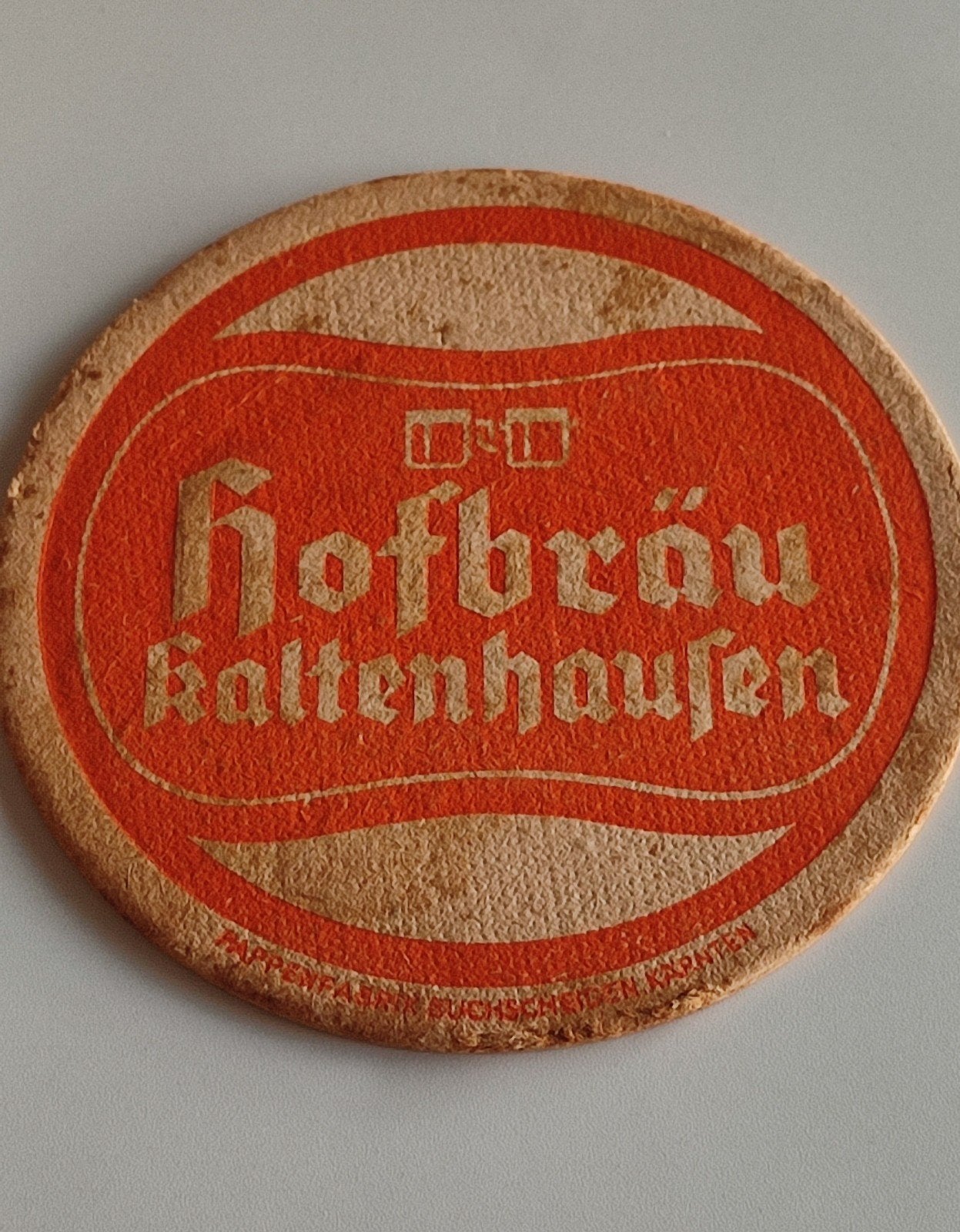 Hofbrau Kaltenhausen Oostenrijks bier viltje, Ophalen of Verzenden, Gebruikt, Viltje(s), Overige merken