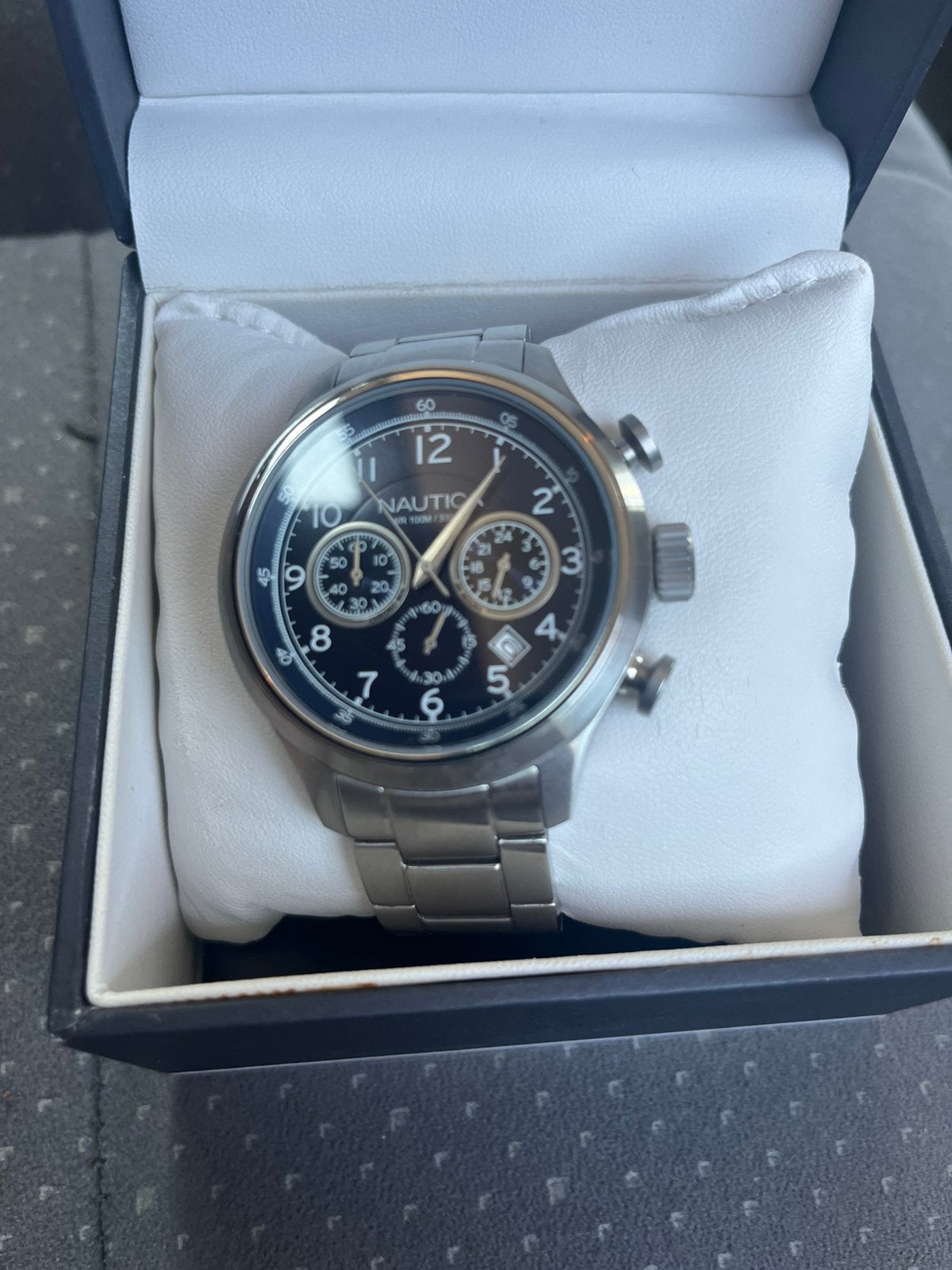 Nautica horloge te koop, Staal, Staal, Polshorloge, Zo goed als nieuw