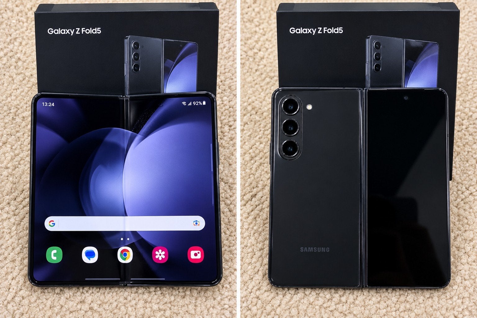 Galaxy Z Fold 5 256gb, Telecommunicatie, Zwart, Galaxy Z Fold, RJ Smartphone Lelystad, 256 GB