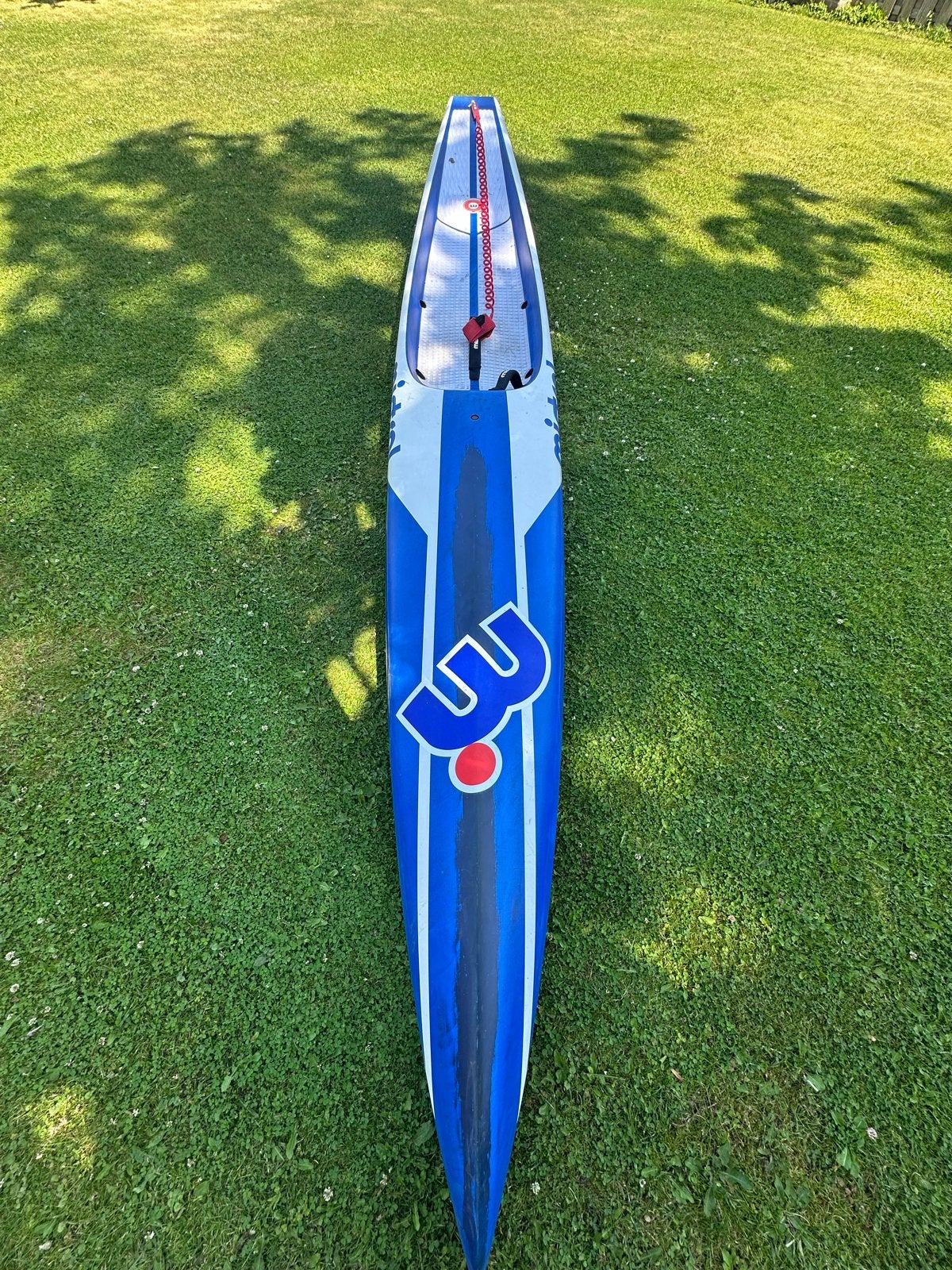 Mistral Vortex SD1 14' x 20,5" Carbon Race SUP (zgan), Ophalen, Zo goed als nieuw, SUP-boards