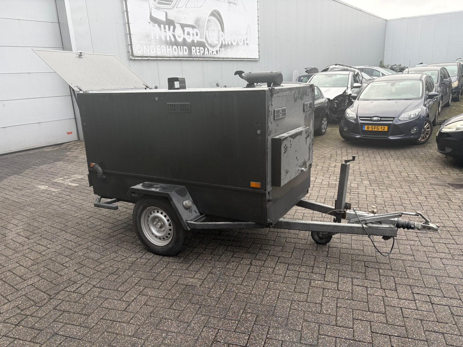 Warm water Hogedrukreiniger met stroomgenerrator 220volt, Ophalen, Gebruikt, Elektrisch, Met regelbare waterdruk