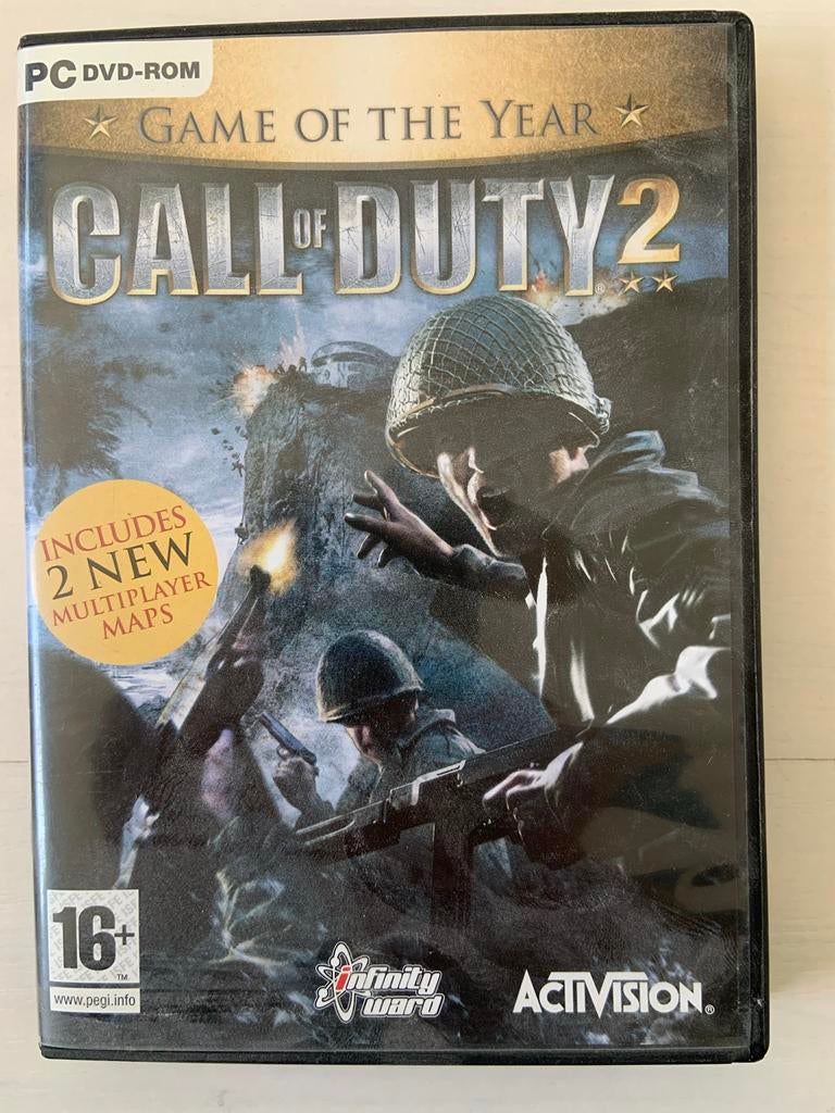 Call of Duty 2 Game of the Year - PC DVD-ROM, Spelcomputers en Games, Games | Pc, Online, Gebruikt, Shooter, 1 speler