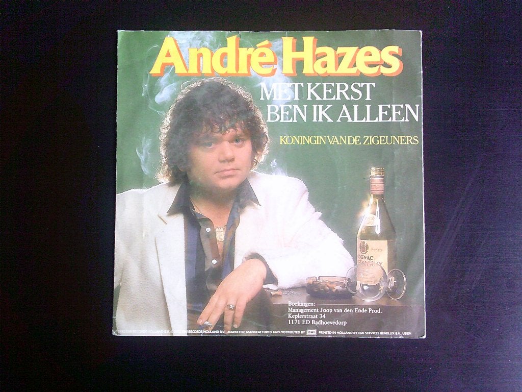kerstsingle van André Hazes - Met Kerst Ben Ik Alleen, 7 inch, Ophalen of Verzenden, Zo goed als nieuw, Levenslied of Smartlap
