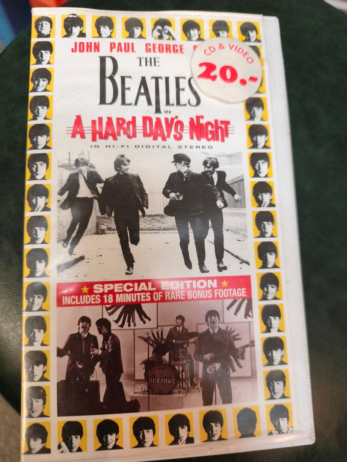 The Beatles - A Hard Day's Night VHS Special Edition, Muziek, Alle leeftijden, Ophalen of Verzenden, Extra's