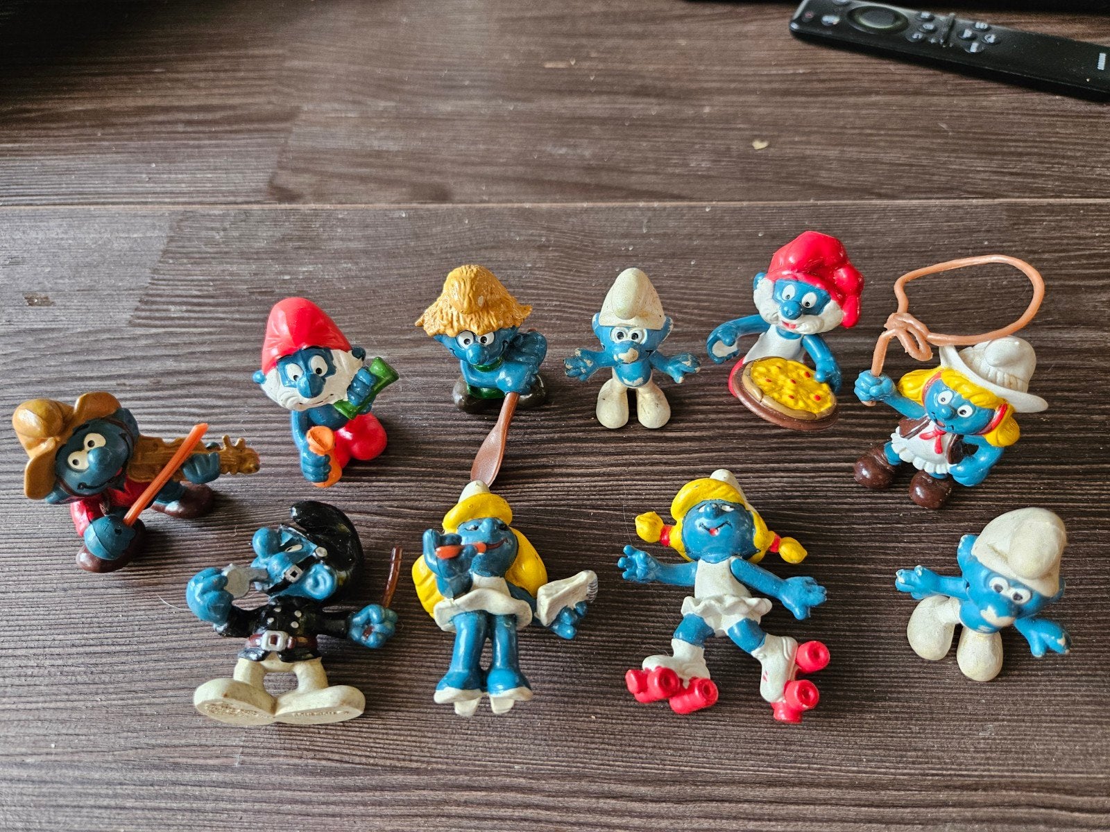 Smurfen  - 10 verschillende Smurfen vintage, Verzamelen, Smurfen, Ophalen of Verzenden