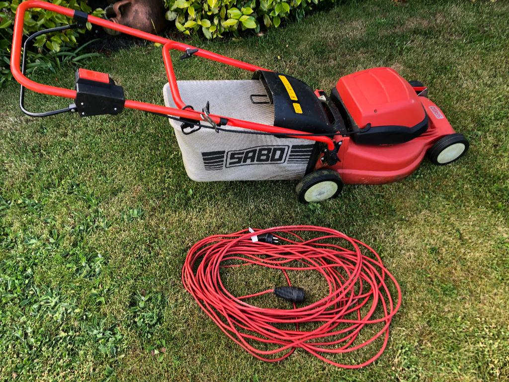 grasmaaier, Gebruikt, Elektrische grasmaaier, Opvangbak, 40 t/m 49 cm