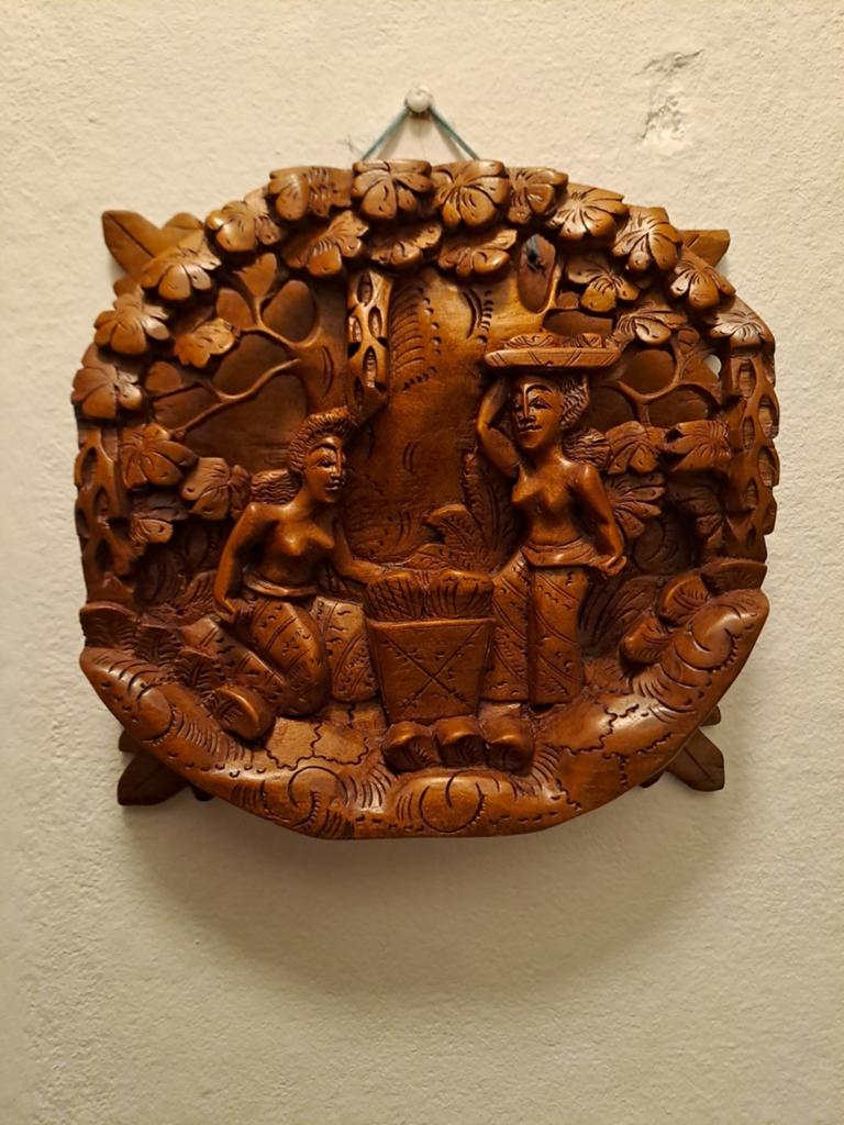 Prachtig vintage 3d Indonesisch houtsnijwerk., Ophalen of Verzenden