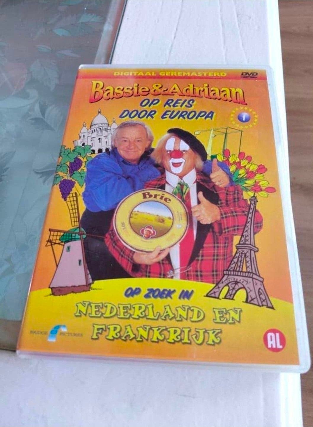 Bassie en Adriaan op reis door Europa 1 Nederland Frankrijk, Alle leeftijden, Tv-serie, Ophalen of Verzenden, Zo goed als nieuw