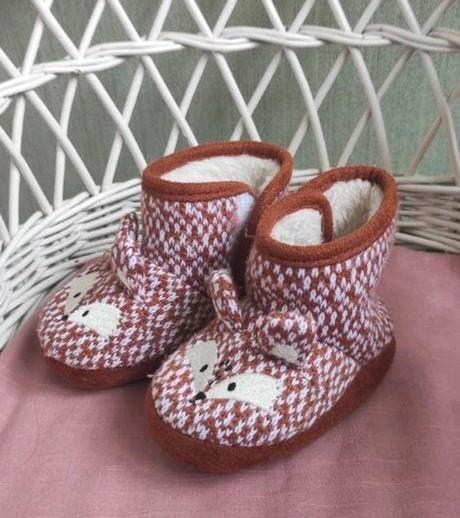 Schattige Vossen Pantoffels / Sloffen – Antislip, Ophalen of Verzenden, Zo goed als nieuw, Jongetje of Meisje, Slofjes