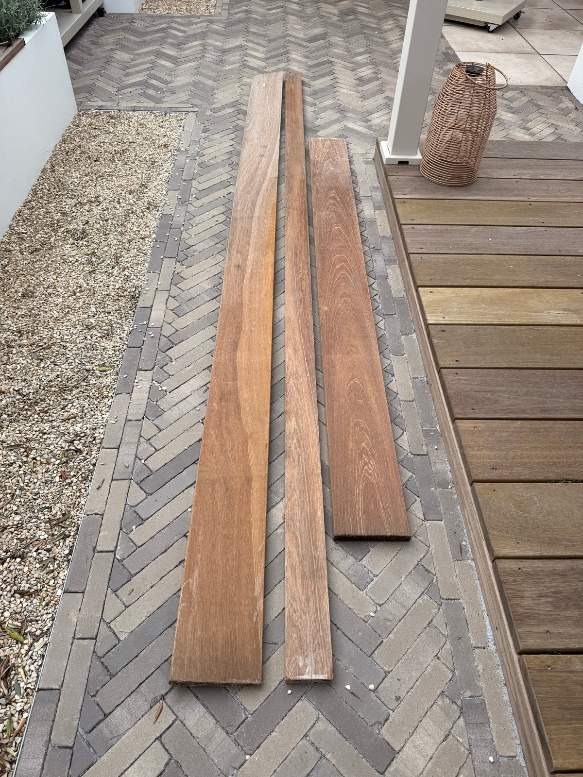 Bankirai Hardhout Planken - Duurzaam en Robuust, Ophalen, Gebruikt, 25 tot 50 mm, Plank