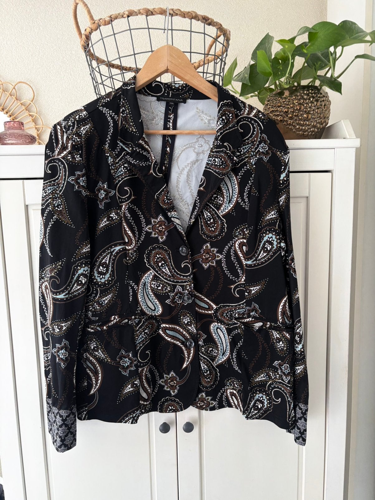 Tramontana travelstof blazer maat xxxl, Kleding | Dames, Ophalen of Verzenden, Zo goed als nieuw, Maat 46/48 (XL) of groter, Zwart