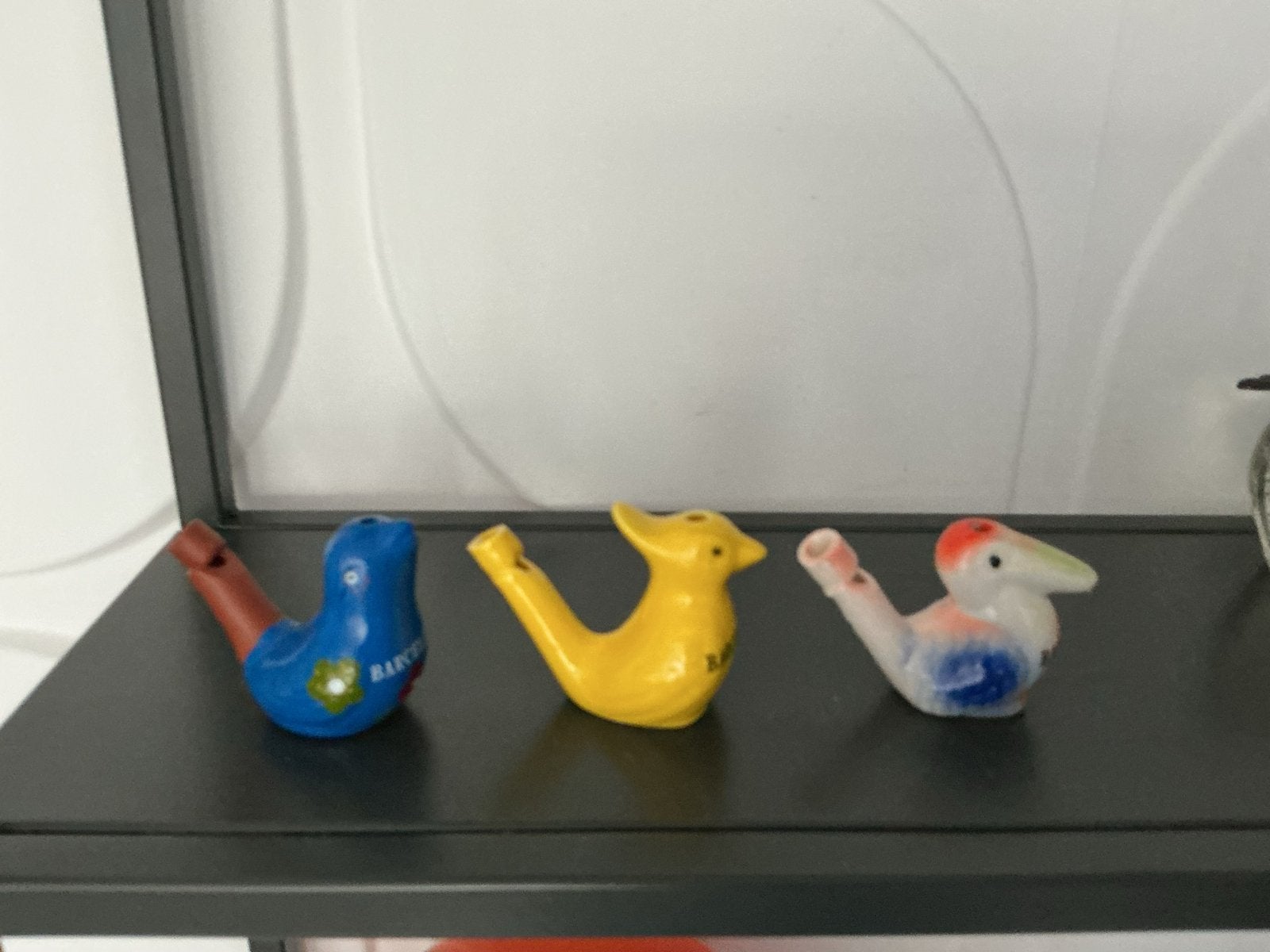 Set van 3 keramische vogel fluitjes - Barcelona souvenir, Ophalen of Verzenden, Gebruikt