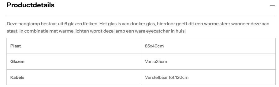 Foto 14 van Complete Eetkamerset Tafel + 6 Stoelen + Hanglamp €850
