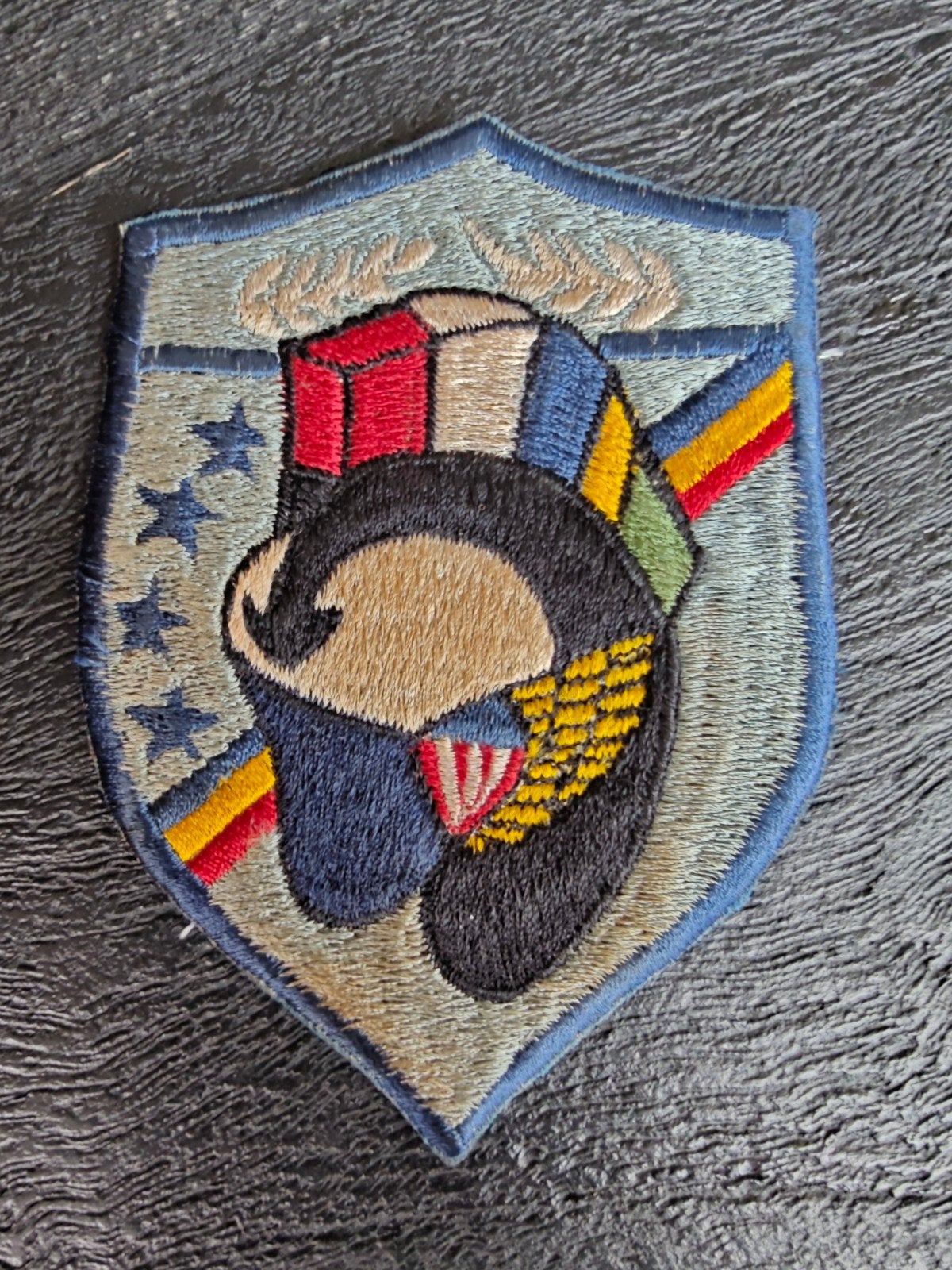 Korea Vietnam Era US Navy Carrier Air Group 19 Patch, Ophalen of Verzenden, Marine, Amerika, Embleem of Badge
