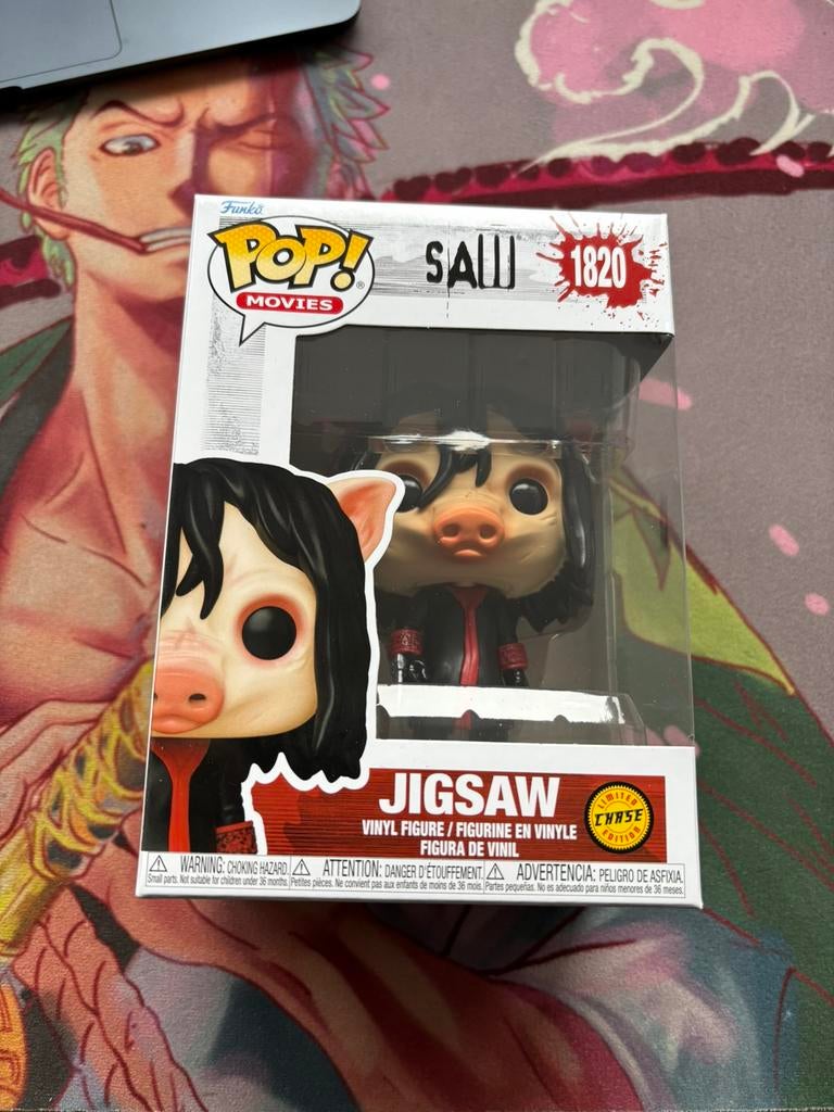 Funko Pop! Movies #1820 Jigsaw (Pig Mask) – Saw – Chase, Funko Europe, Ophalen of Verzenden, Zo goed als nieuw, 4th floor, 1 Queen Caroline St, London W6 9YN, Verenigd Koninkrijk