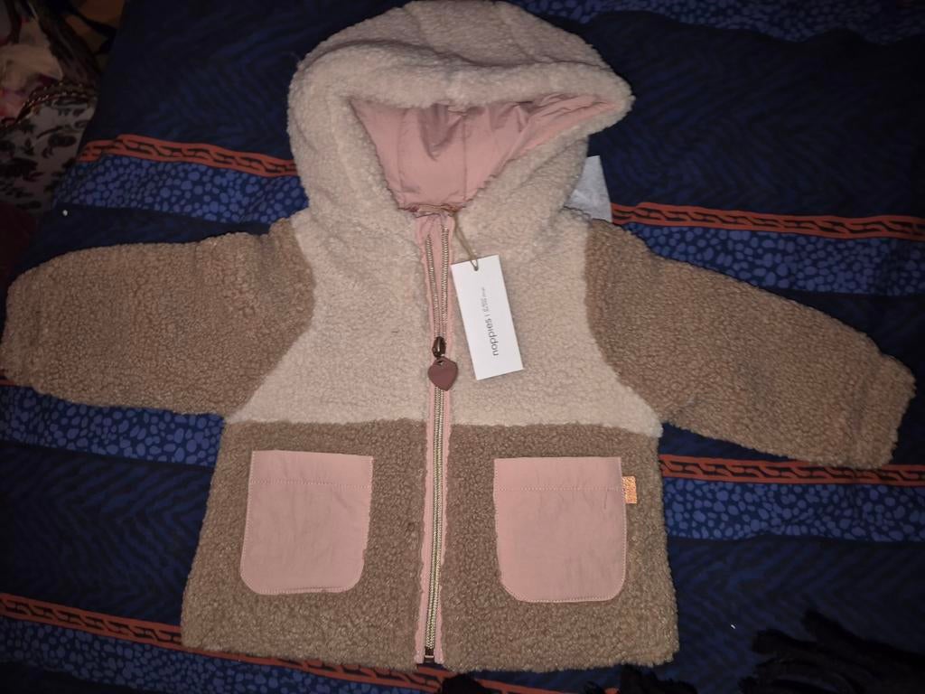 Noppies teddy jasje/pakje -74  Nieuw met kaartje, Ophalen of Verzenden, Nieuw, Noppies, Jongetje of Meisje