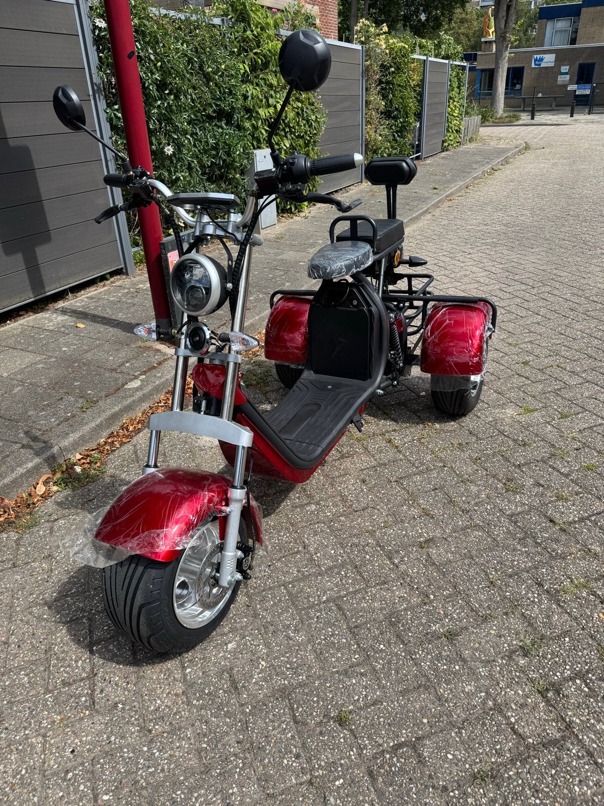 Nieuwe Elektrische Scooter Driewieler - Rood, Ophalen of Verzenden, Nieuw, Elektrisch, Overige merken
