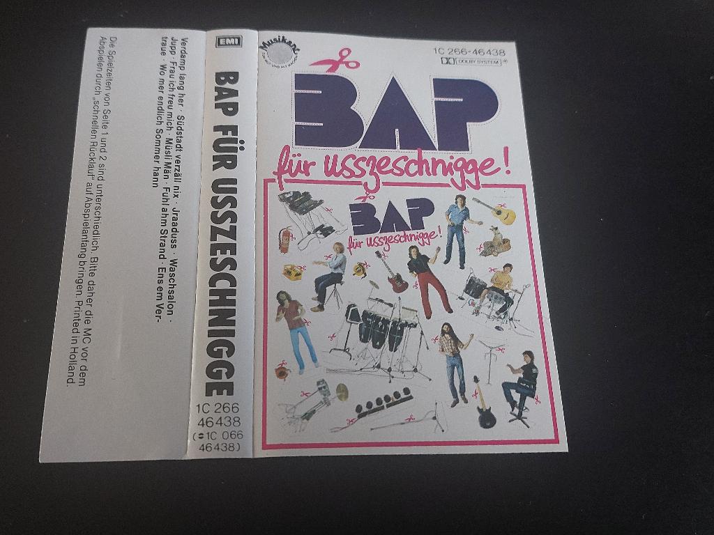 BAP - FÜR USSZESCHNIGGE (MC), 1 bandje, Ophalen of Verzenden, Zo goed als nieuw, Origineel