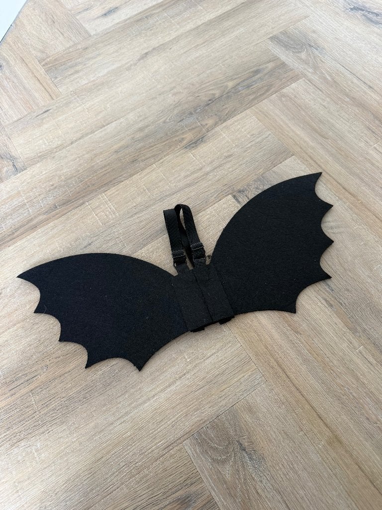 ZGAN zwart vilt Halloween vleermuis vleugels 1-2Y 74 80 86, Kinderen en Baby's, Babykleding | Maat 86, Overige typen, Jongetje of Meisje